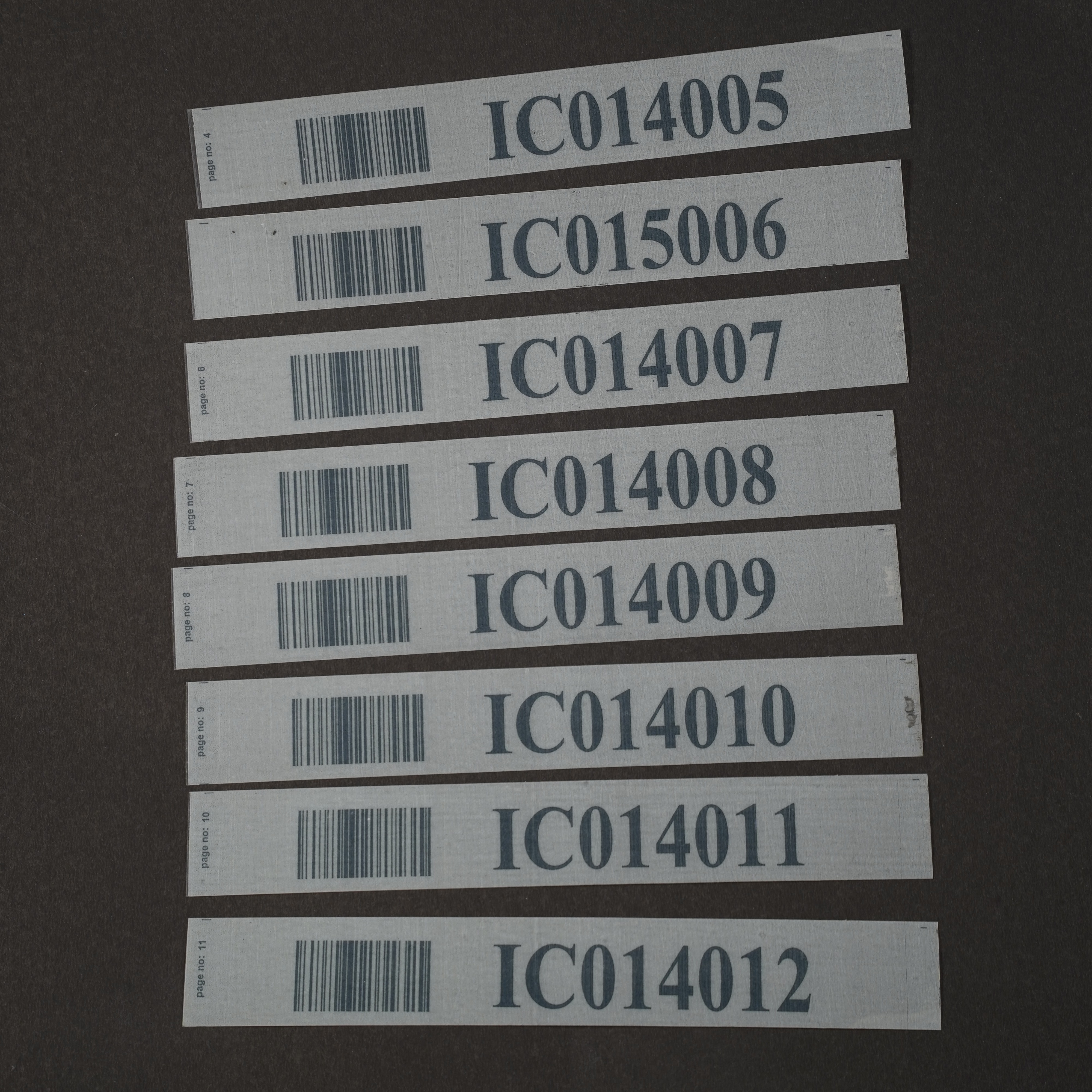 Pet Numbered Label