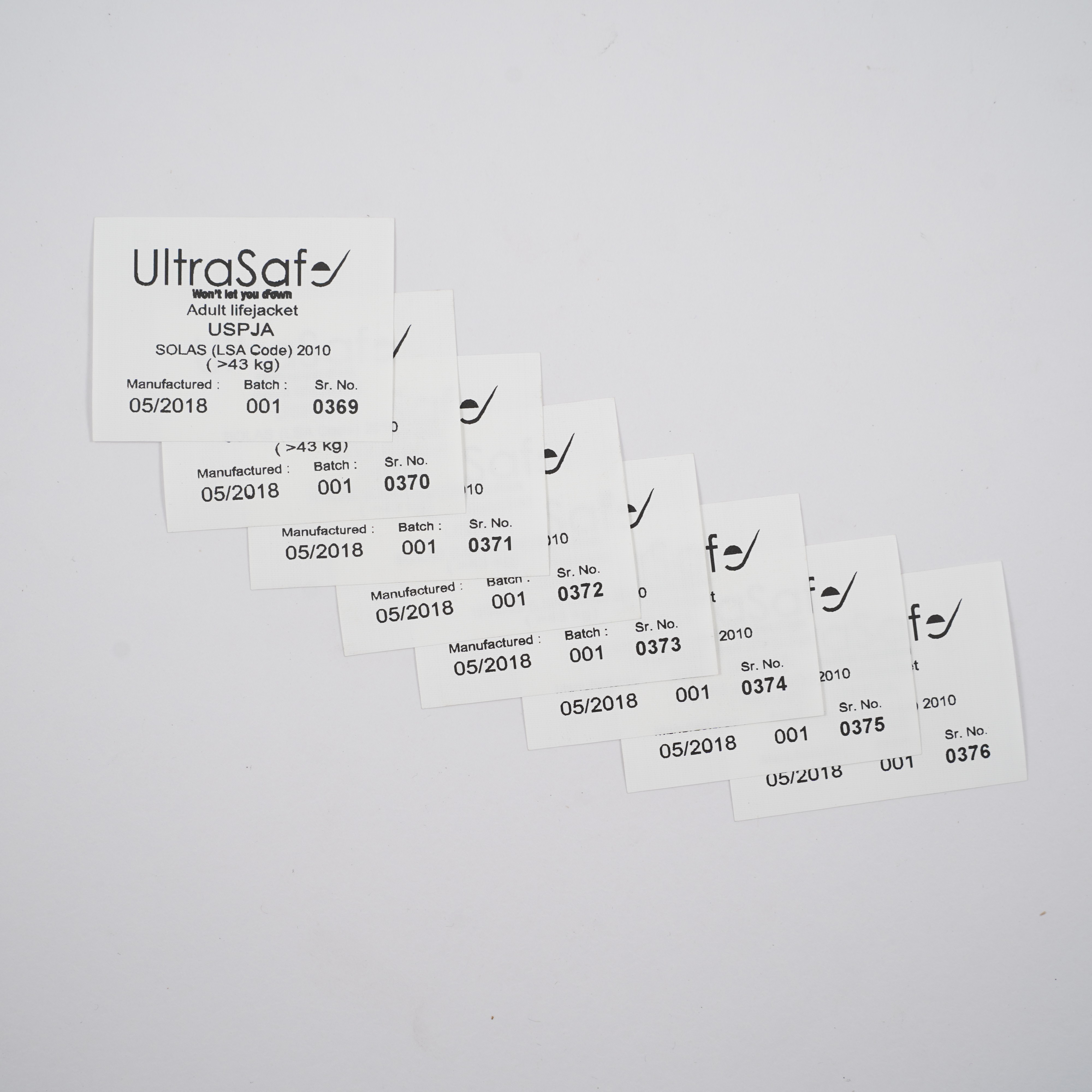 Sequential Random Numbercioth Label