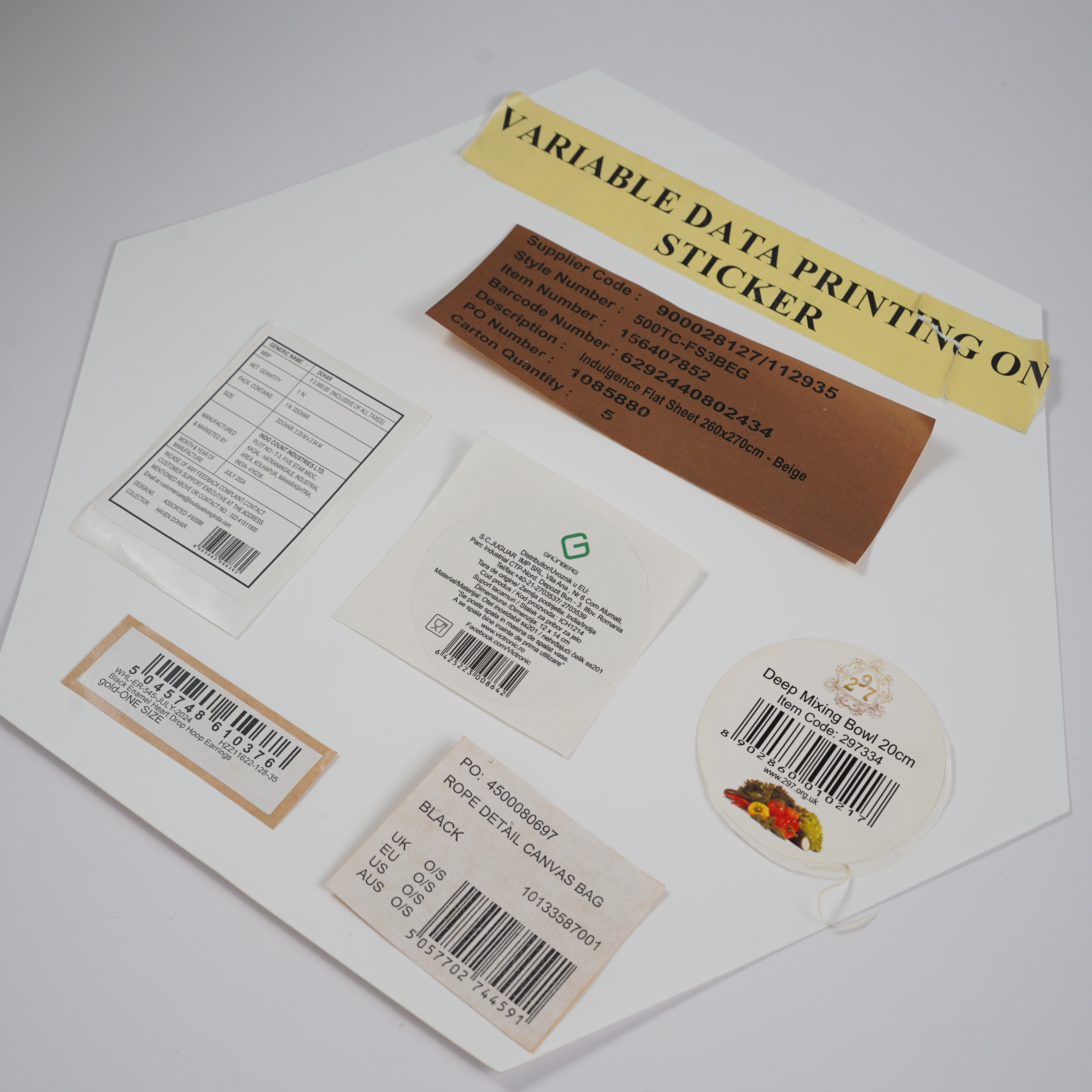 Variable Data Sticker